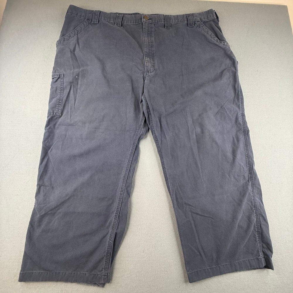 VTG Carhartt Carpenter Pants Men 50x30 Gray Canvas Utility Workwear Dungaree Y2K